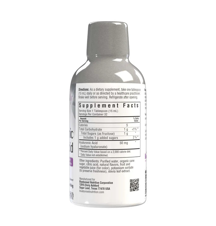 Bluebonnet Beautiful Ally Liquid Hyaluronic Acid Mixed Berry 16 fl oz