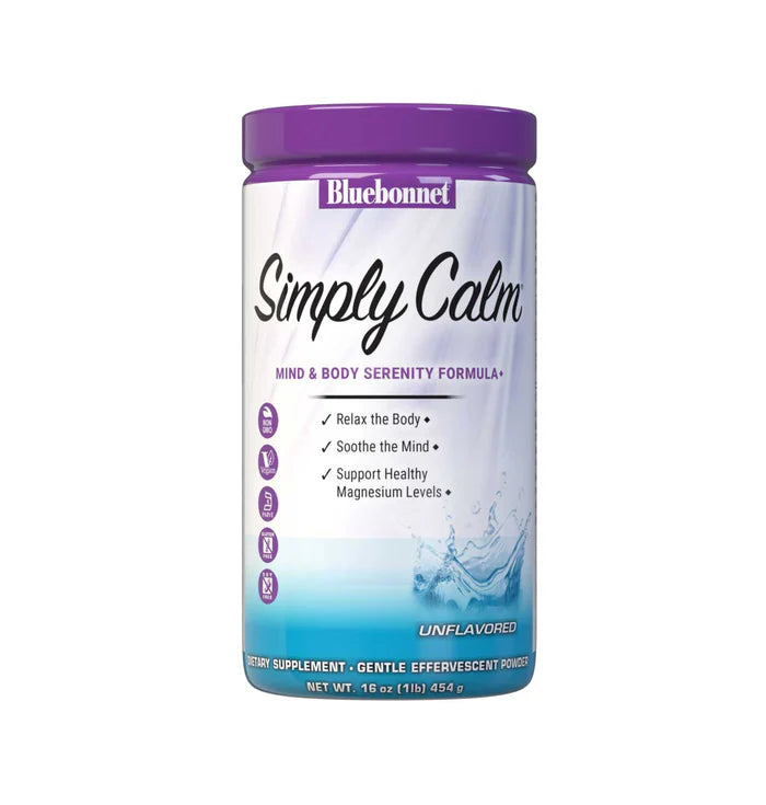 Bluebonnet Vitamins Simply Calm Magnesium Powder - Unflavored 16 oz