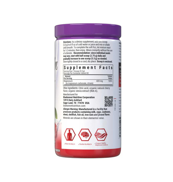 Bluebonnet Vitamins Simply Calm Magnesium Powder - Cherry 16 oz
