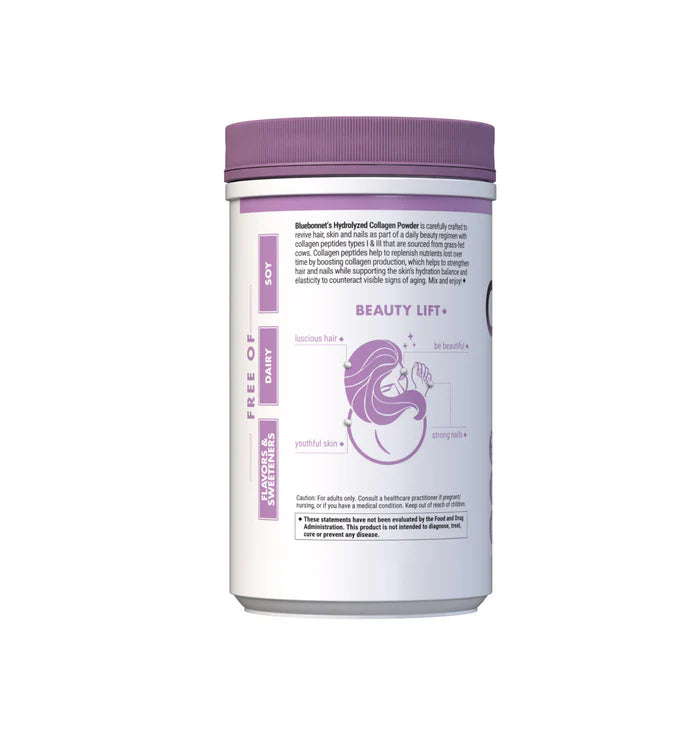 Bluebonnet Vitamins Hydrolyzed Collagen Powder Unflavored