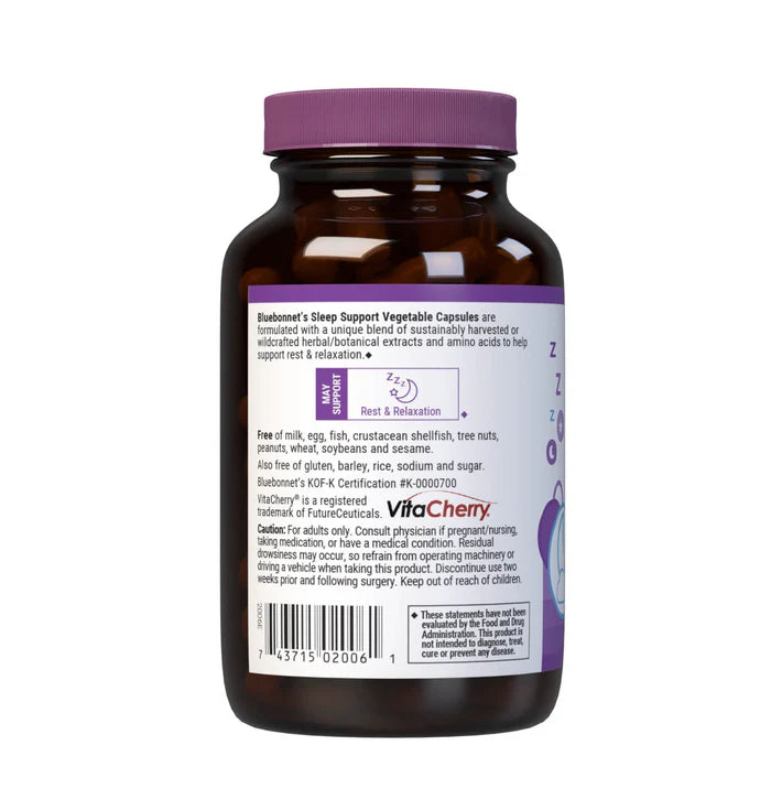 Bluebonnet Relaxation & Rest Support 60 Vegetarian Capsules