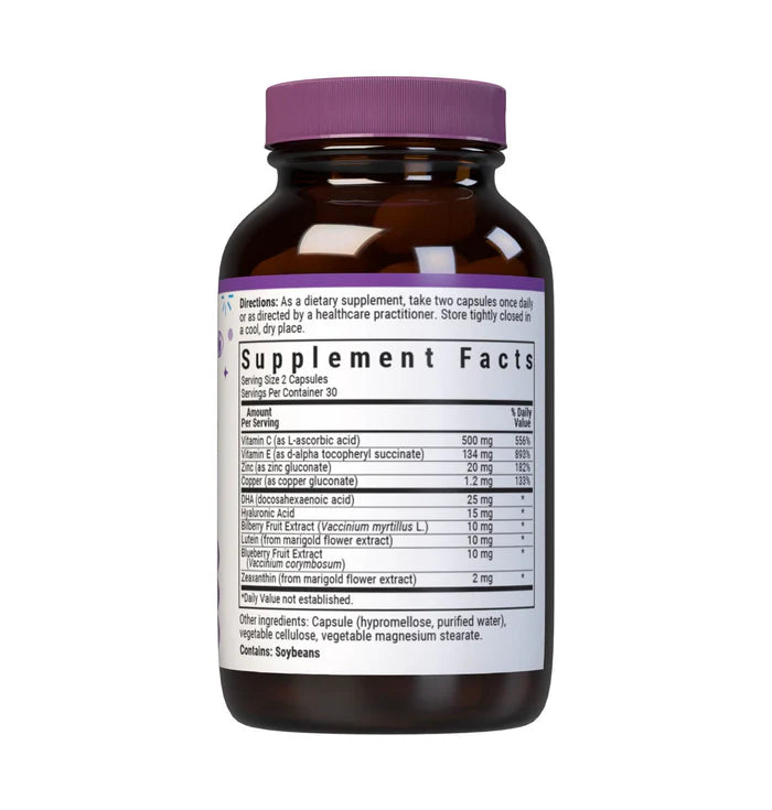 Bluebonnet Eye Care Macular & Blue Light Support 60 Vegetable Capsules