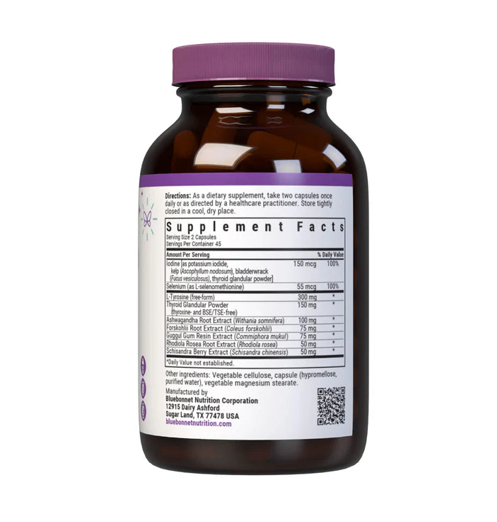 Bluebonnet Thyroid Boost 90 Vegetable Capsules