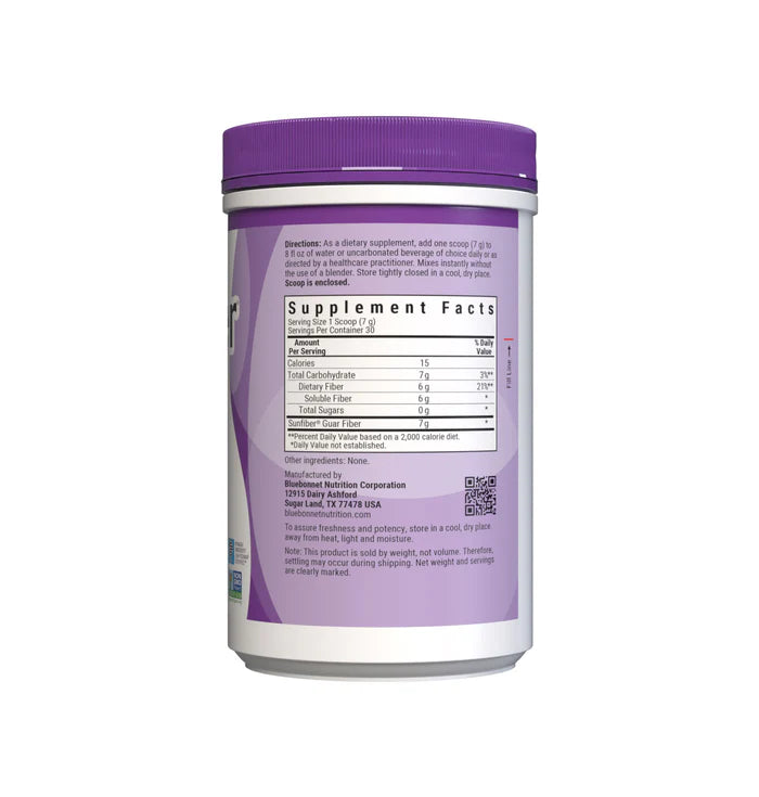 Bluebonnet Sunfiber Prebiotic Soluble Fiber Powder 7.4 oz