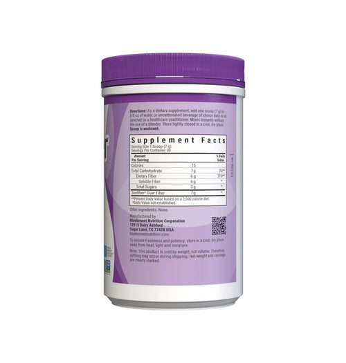 Bluebonnet Sunfiber Prebiotic Soluble Fiber Powder 7.4 oz