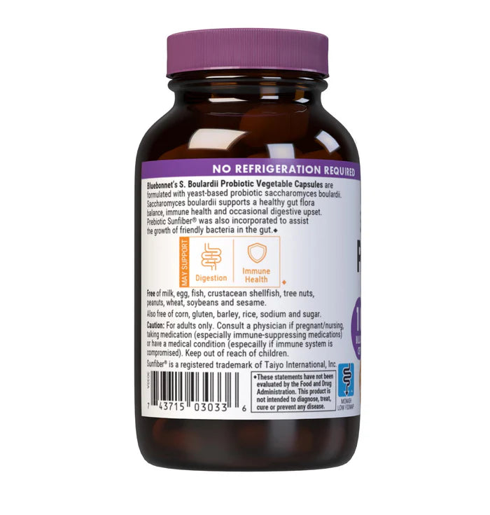 Bluebonnet Saccharomyces boulardii 10 Billion CFU 60 Vegetable Capsules