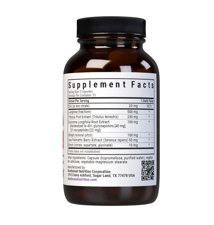 Bluebonnet For Him | Men's Botanical Vitality Formula | 30 Vcaps