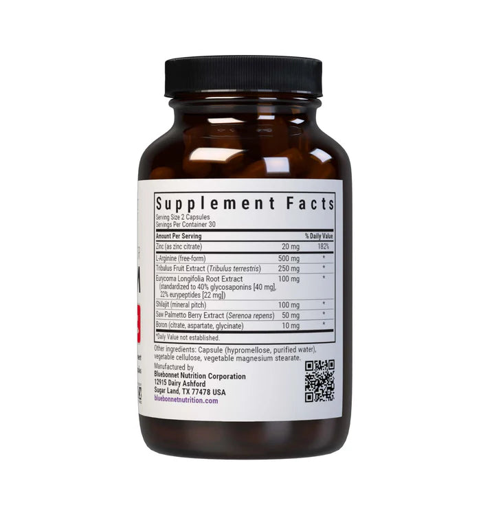 Bluebonnet For Him | Men's Botanical Vitality Formula | 60 VCaps