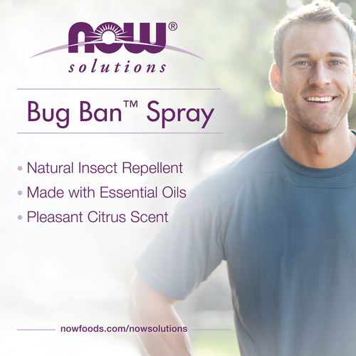 NOW Solutions Bug Ban Spray 4 oz | Natural Insect Deterrent