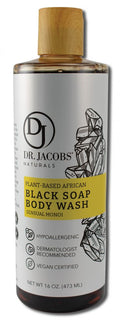 Dr. Jacobs Naturals Sensual Monoi Black Soap Glow Body Wash 16 fl oz