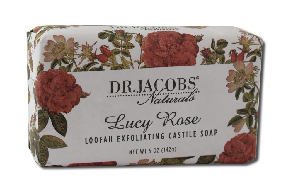 Dr. Jacobs Naturals Lucy Rose Exfoliating Bar Soap 5 oz