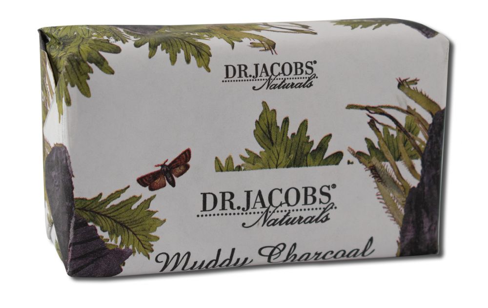 Dr. Jacobs Naturals Muddy Charcoal Exfoliating Bar Soap 5 oz