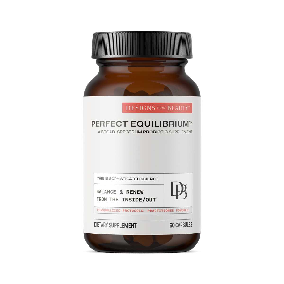 Designs for Health Perfect Equilibrium 60 vegetarian capsules front label
