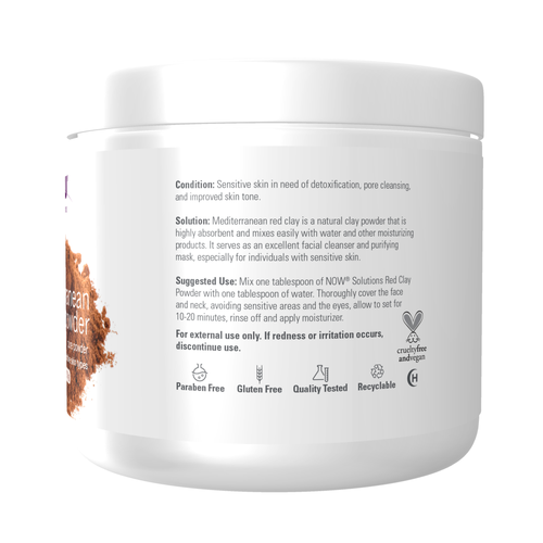 Now Solutions Mediterranean Red Clay Powder 6 oz