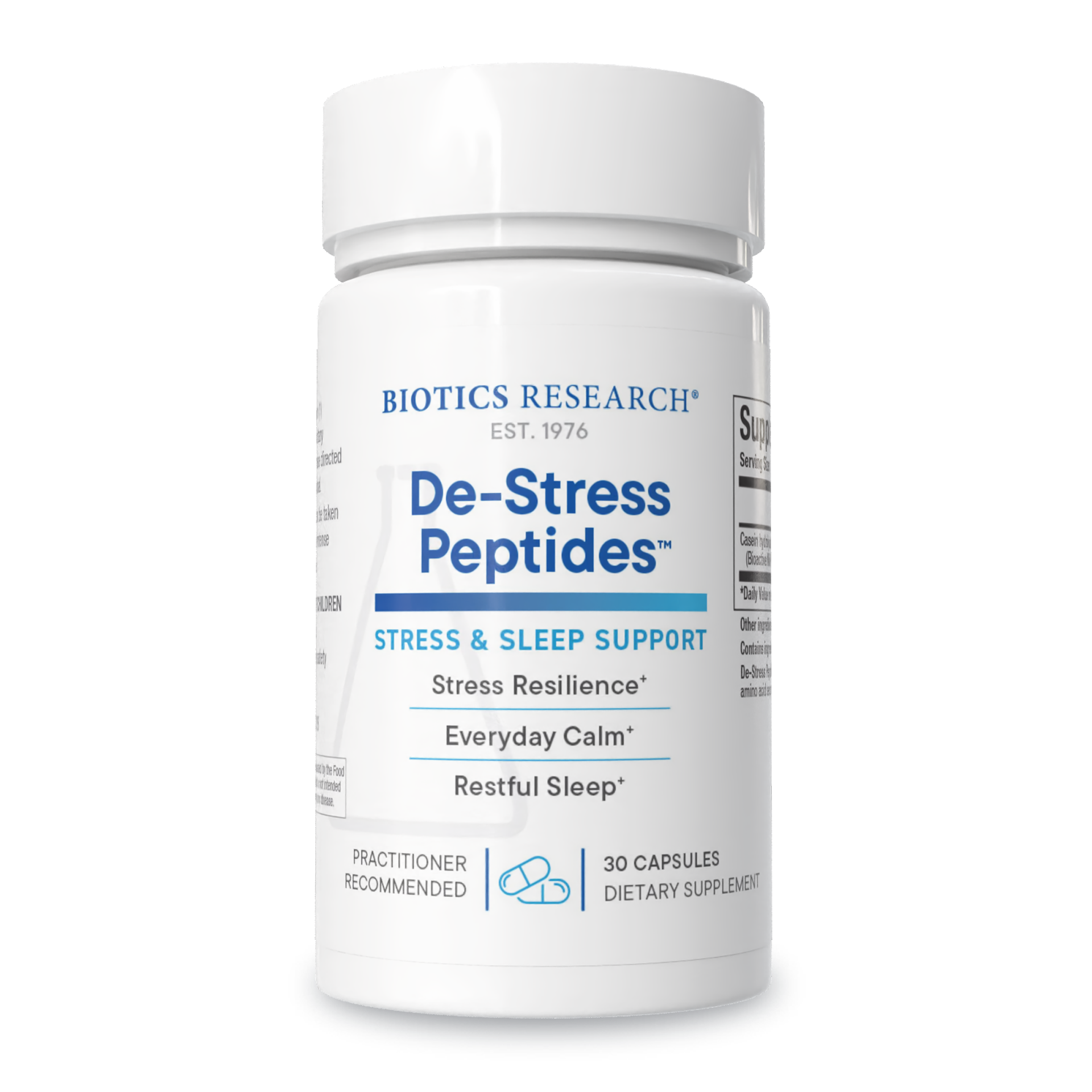 De-Stress Peptides™ by Biotics Research - 30 Capsules
