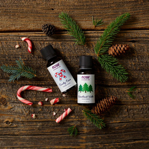 NOW Foods Candy Cane Essential Oil Blend 1 oz | Holiday Scent