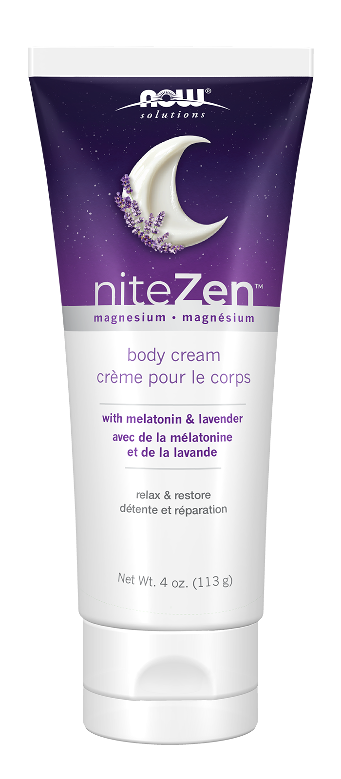 NOW Foods niteZen™ Magnesium Body Cream - 4 oz. front package image