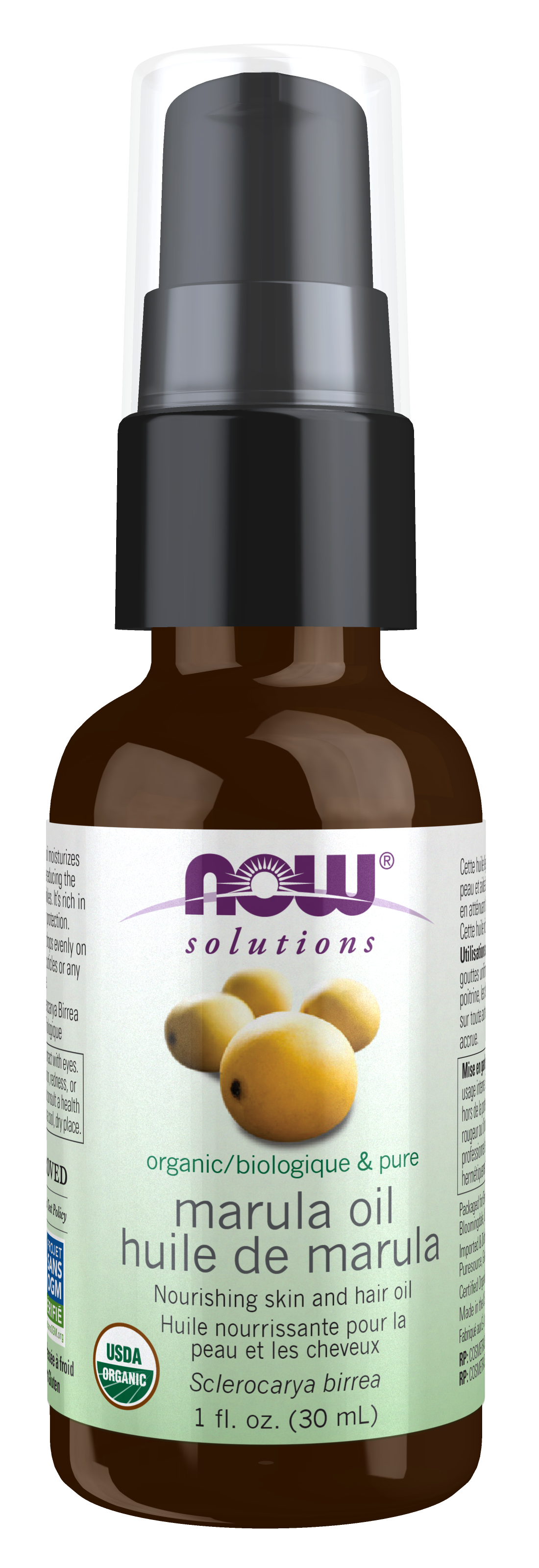 NOW Foods Marula Oil, Organic - 1 fl. oz. front package image