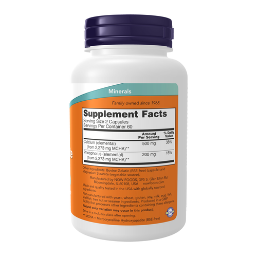 NOW Foods Calcium Hydroxyapatite 120 Capsules