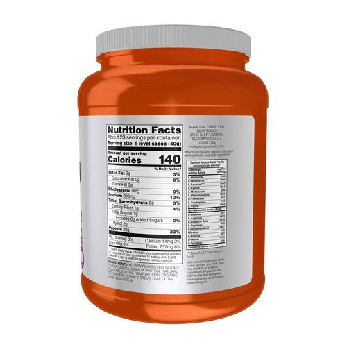 NOW Sports Plant Protein Complex Chocolate Mocha Powder 2 lb