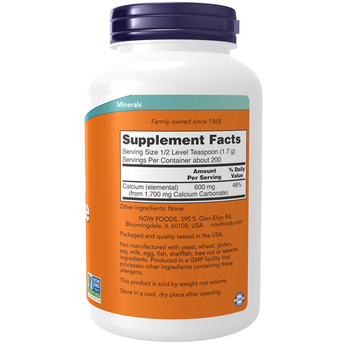 NOW Foods Calcium Carbonate Powder 12 oz