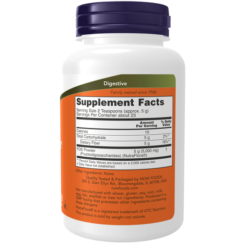 NOW Foods NutraFlora FOS Powder 4 oz product image 2