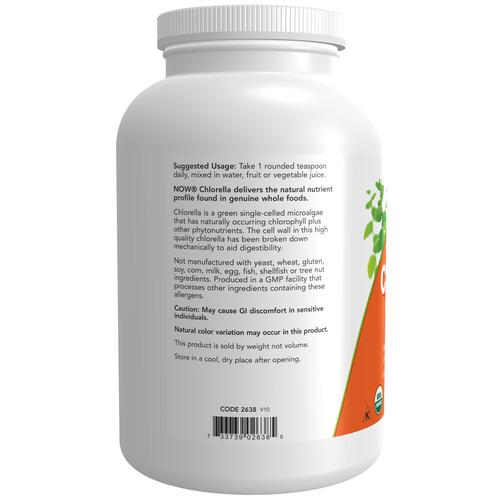 NOW Foods Organic Chlorella Powder 1 lb