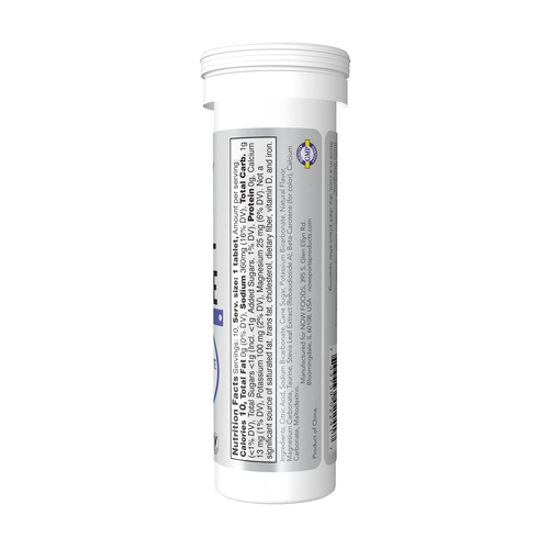 NOW Sports Effer-Hydrate Effervescent Lemon Lime 10 Tablets