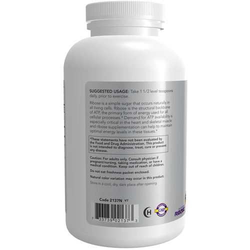 NOW Sports D-Ribose Powder | Pure Pentose Sugar | Informed Sport | 1 Lb