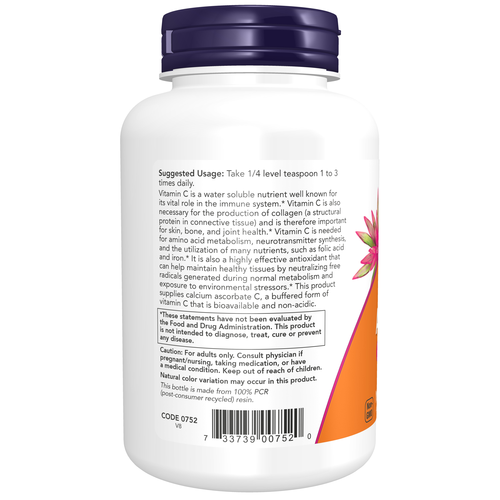NOW Foods Calcium Ascorbate Powder 8 oz | Buffered Vitamin C