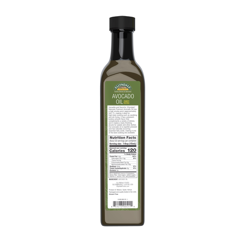 Now Foods Avocado Cooking Oil in Glass Bottle 6 x 16.9 FL OZ/Case