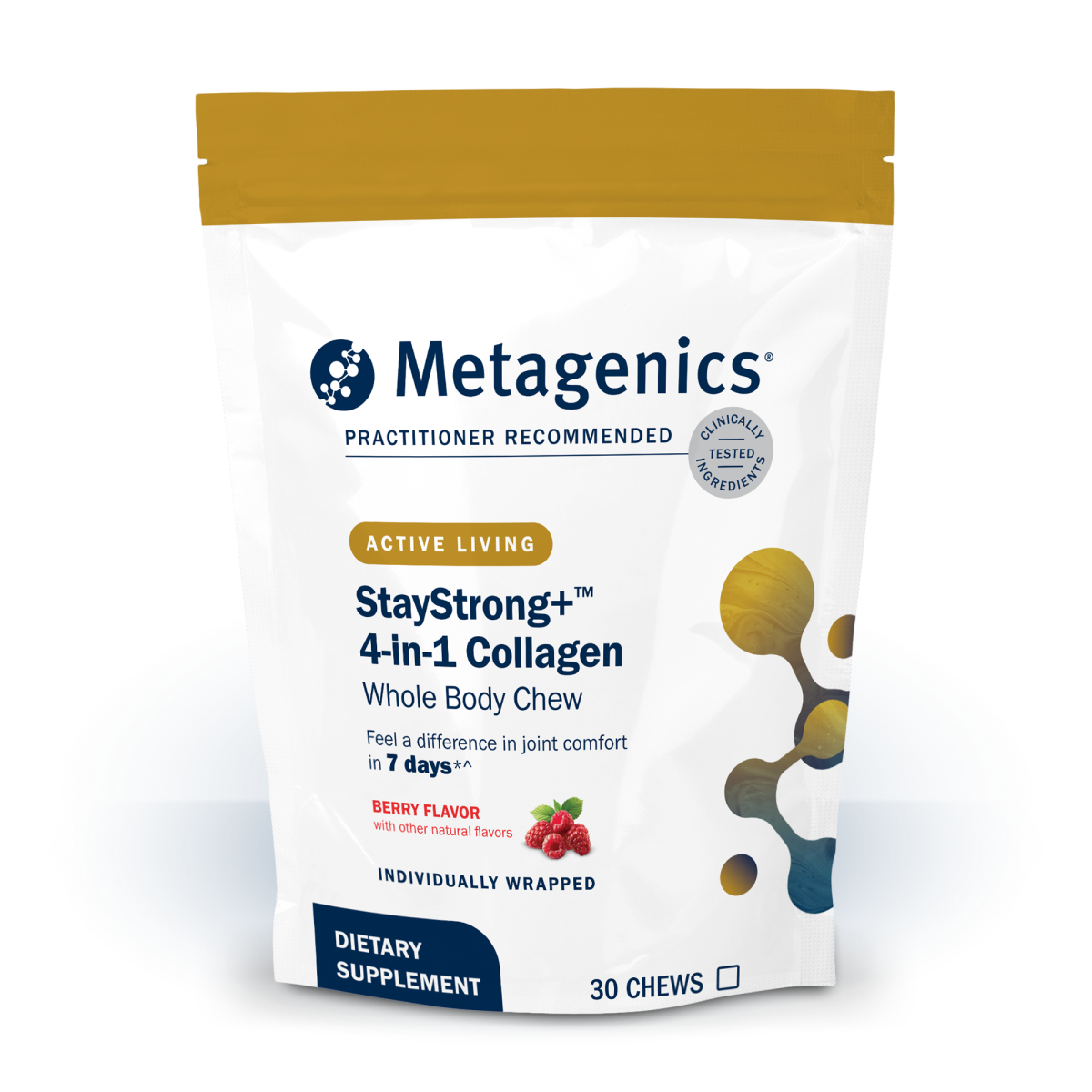 Metagenics StayStrong+ 4-in-1 Collagen Whole Body Chews 30 Count front product image