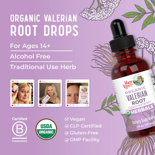 MaryRuth's Organic Valerian Root Liquid Drops 1 oz product image 8