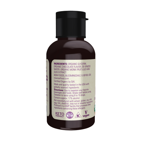 Now Foods Monk Fruit Chocolate Liquid Organic 1.8 fl oz product image 3