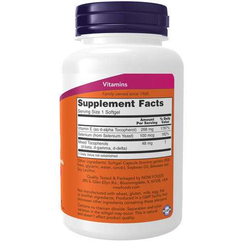 NOW Foods Vitamin E-400 100 Softgels