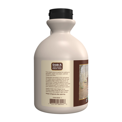 NOW Foods Organic Maple Syrup Grade A Dark Color 32 oz product image 3