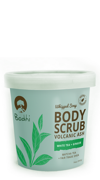 Bodhi Organics White Tea & Ginger Whipped Body Scrub – 14 oz