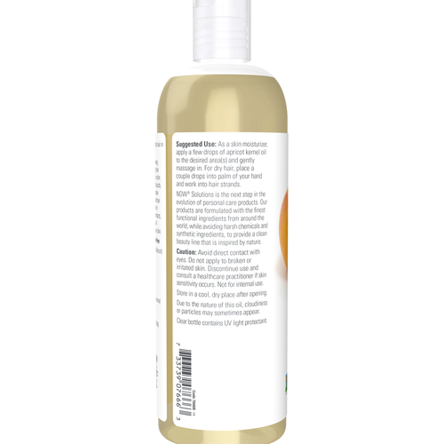 NOW Solutions Apricot Oil 16 oz | Value Size Carrier Oil