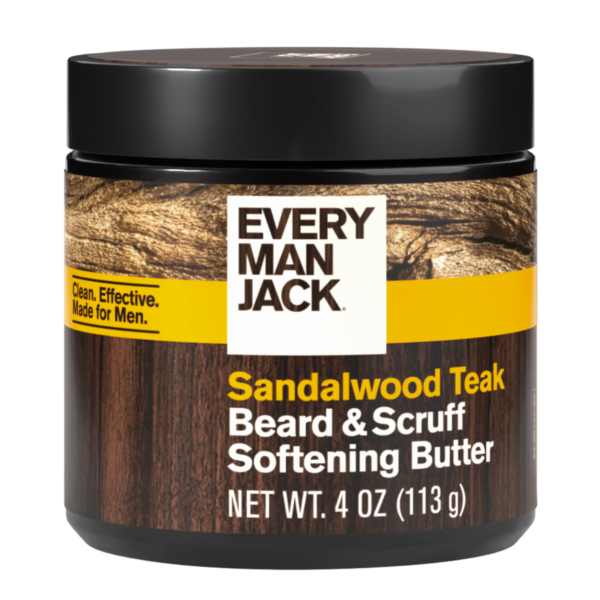 Every Man Jack Sandalwood Teak Beard & Scruff Softening Butter — 4 oz