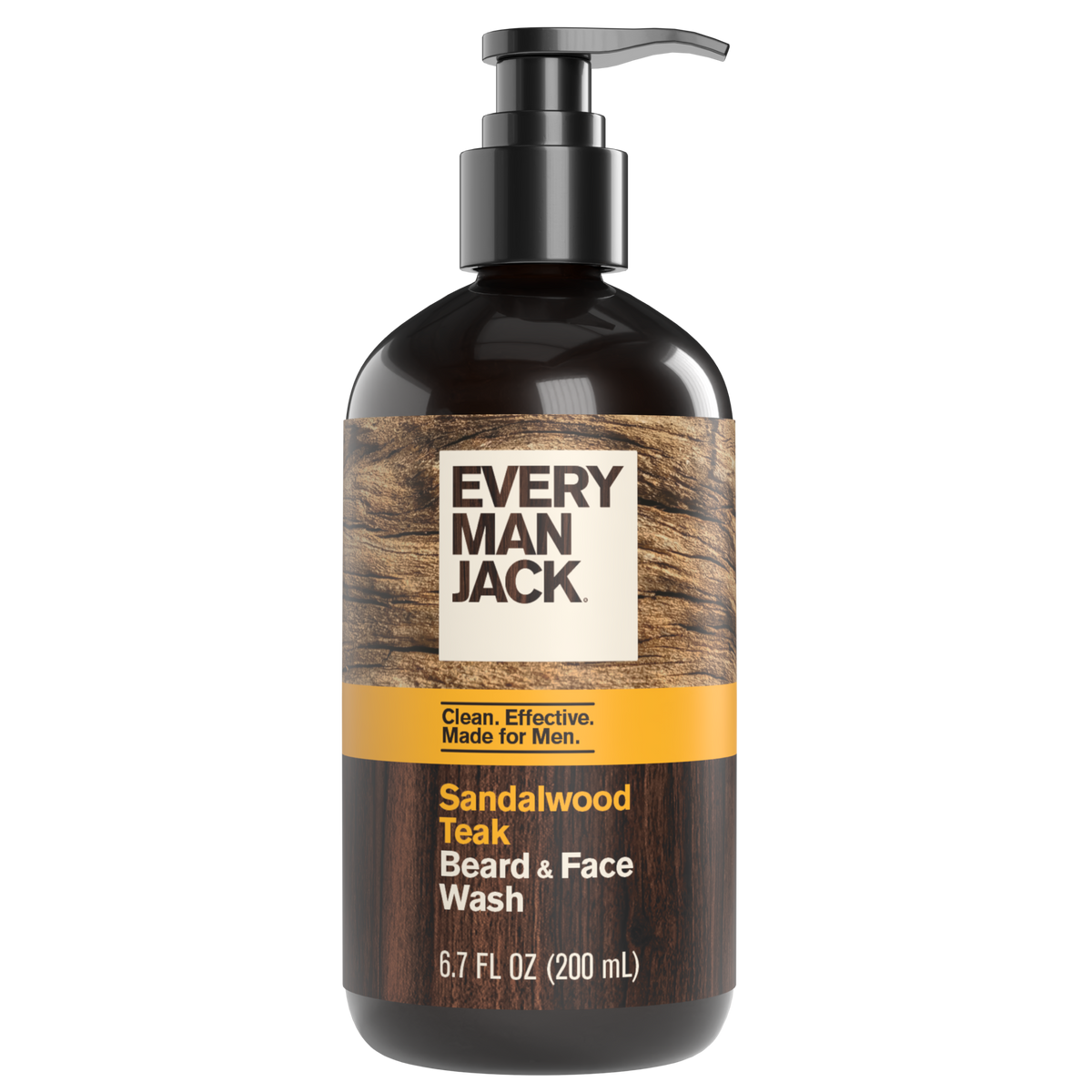 Every Man Jack Sandalwood Teak Beard & Face Wash — 6.7 fl oz