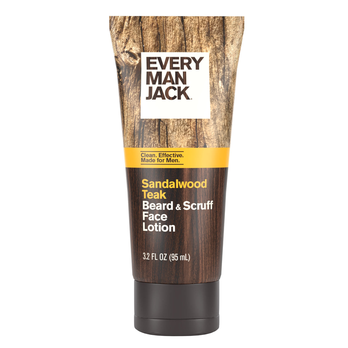 Every Man Jack Sandalwood Teak Beard & Scruff Face Lotion — 3.2 fl oz