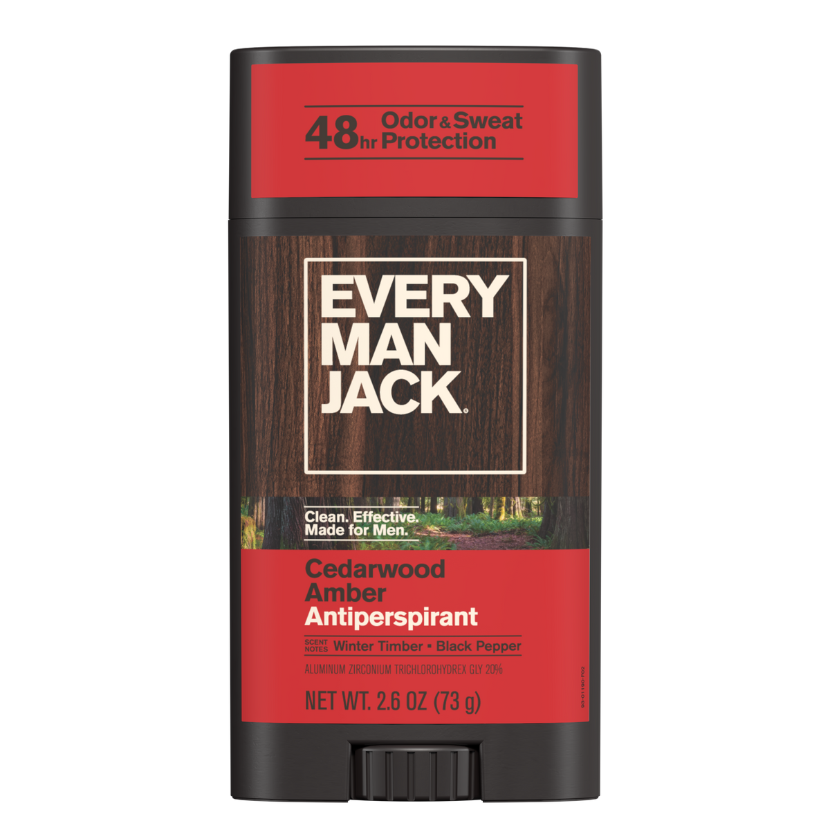 Every Man Jack Cedarwood Amber Antiperspirant Deodorant — 2.6 oz