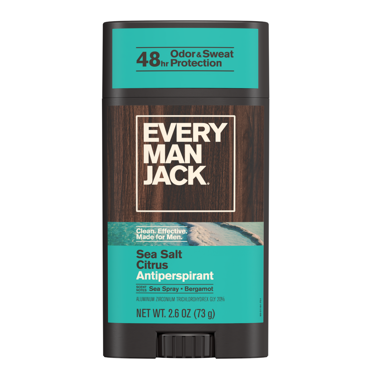 Every Man Jack Sea Salt Citrus Antiperspirant Deodorant — 2.6 oz