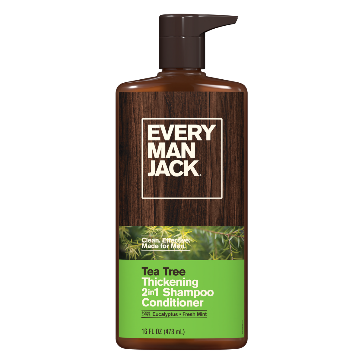 Every Man Jack Tea Tree 2-in-1 Shampoo + Conditioner — 16 fl oz