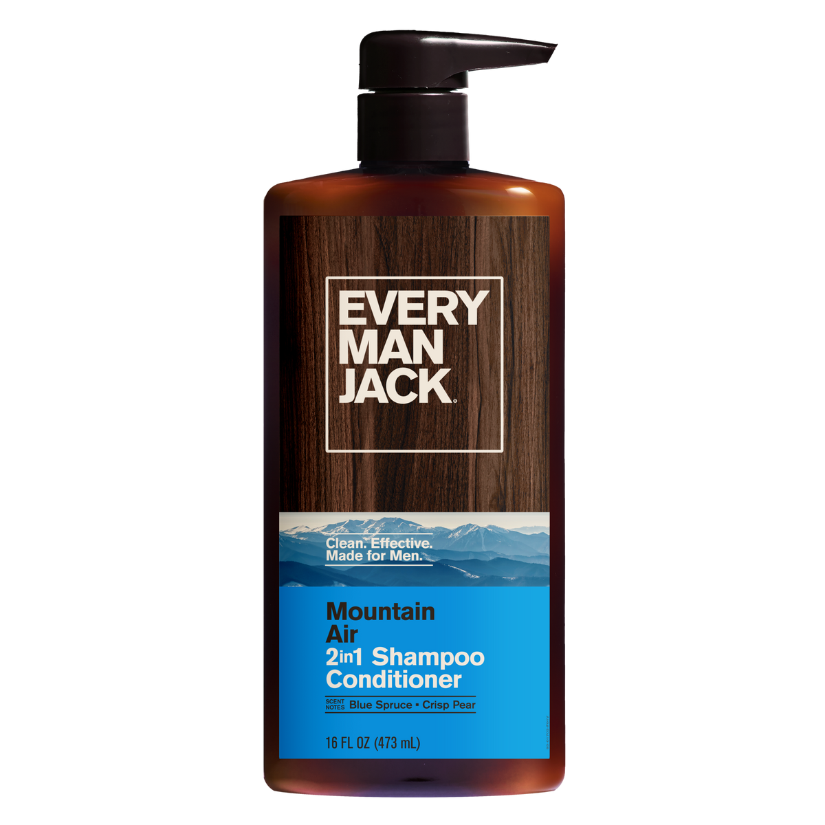 Every Man Jack Mountain Air 2-in-1 Shampoo + Conditioner — 16 fl oz