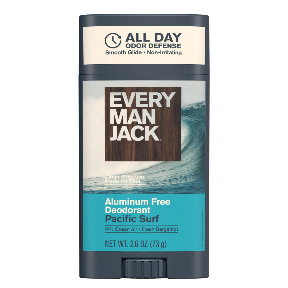 Every Man Jack Pacific Surf All Day Odor Defense Deodorant — 2.6 oz