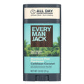 Every Man Jack Caribbean Coconut All Day Odor Defense Deodorant — 2.6 oz