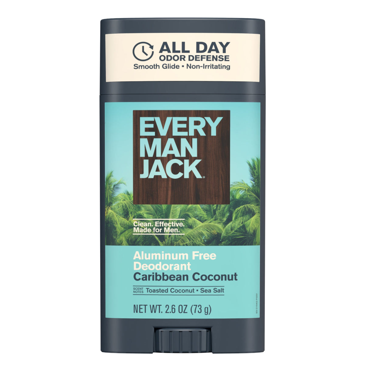 Every Man Jack Caribbean Coconut All Day Odor Defense Deodorant — 2.6 oz