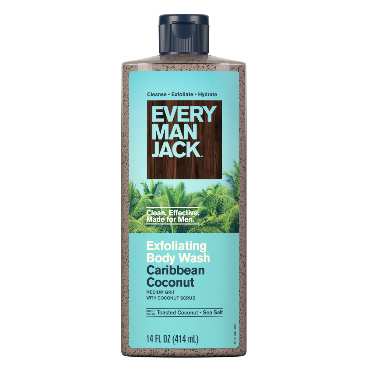 Every Man Jack Caribbean Coconut Exfoliating Body Wash — 14 fl oz