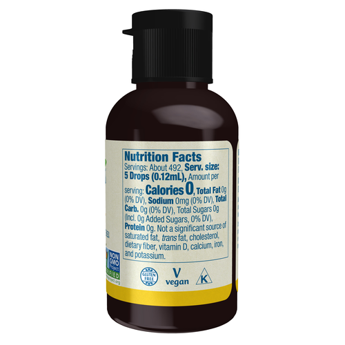 NOW Better Stevia Liquid Lemon Twist 2 oz